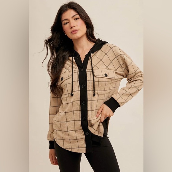 Hem & Thread Button Up Jacket - Picture 1 of 5